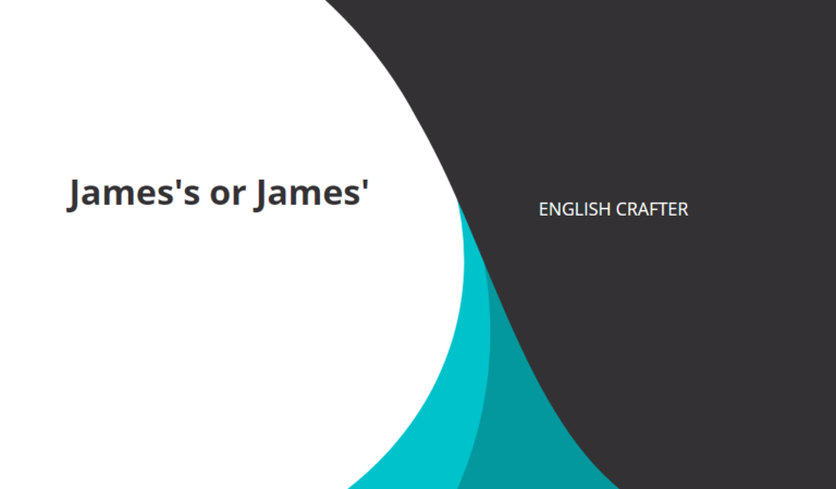 James’s or James’?