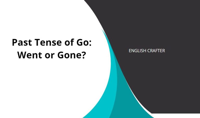 Past Tense of Go: Went or Gone?
